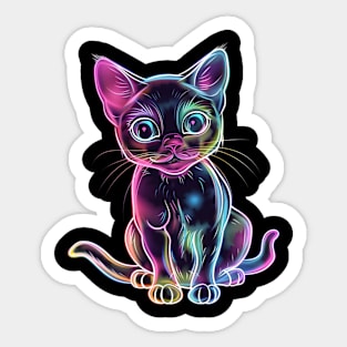 Cat Rainbow Fairy Tales Sticker